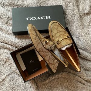 New Coach Haley Jacquard Loafer In Box